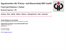 Tablet Screenshot of ibp-erfurt.de